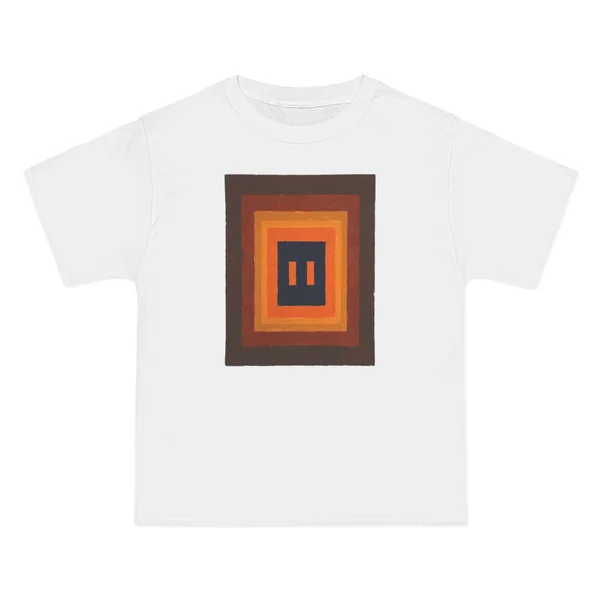 nested squares, brown, orange, navy