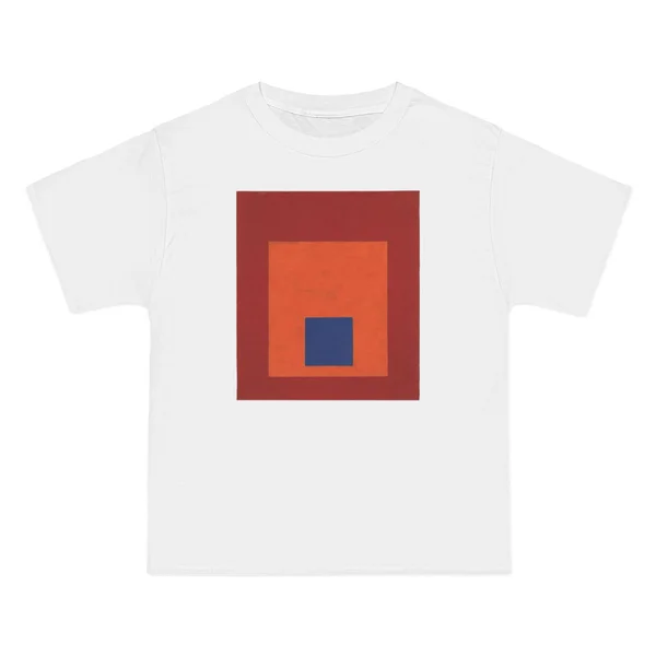 nested squares, red, orange, dark blue