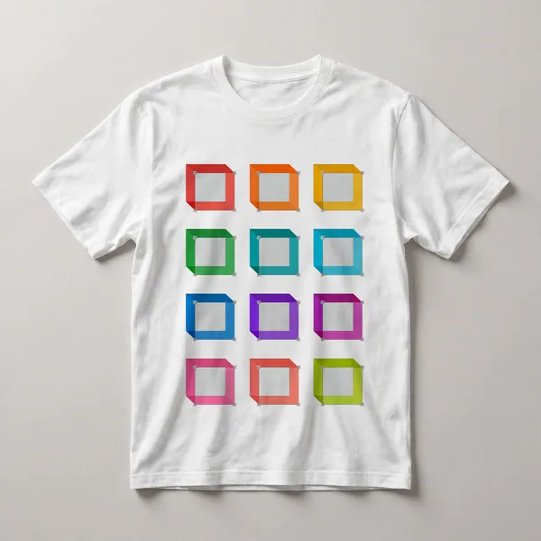 grid of colored squares and rectangles