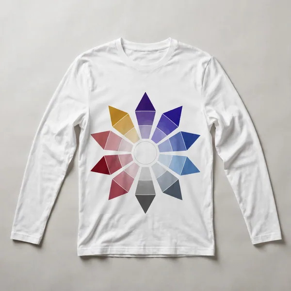 flower petals, purple and pink, radial, White front view
