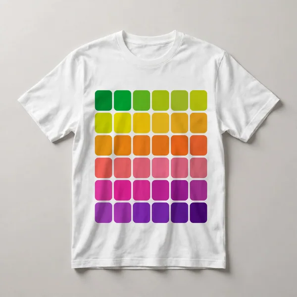 checkerboard pattern, green, yellow, orange