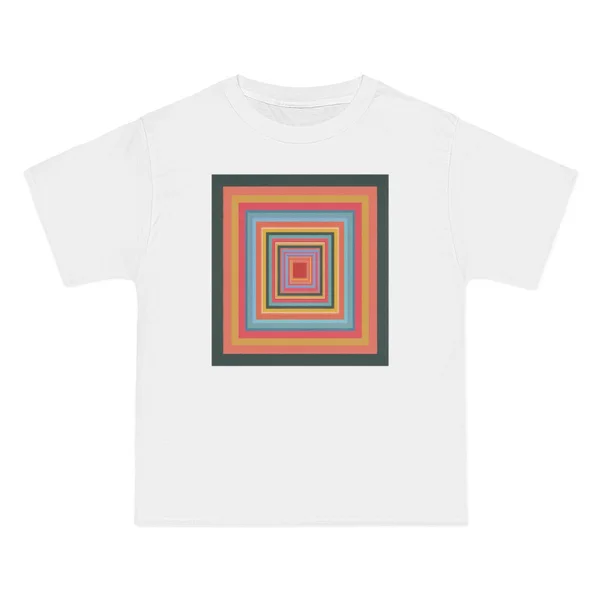 nested squares, rainbow colors
