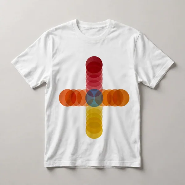 orange circles and shapes on black