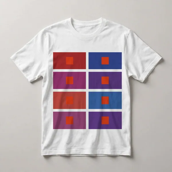 color wheel circles, red, pink, blue, purple