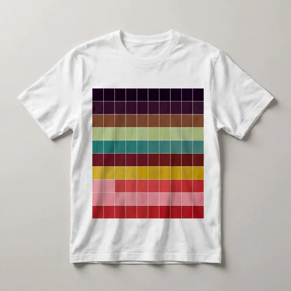 Vertical color stripes in burgundy and purple tones