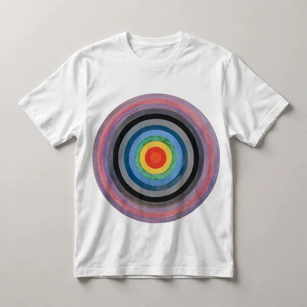 Concentric rings in pink and cream tones