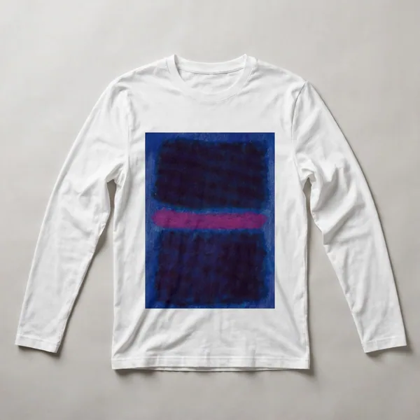 Navy with magenta horizontal stripe, White front view