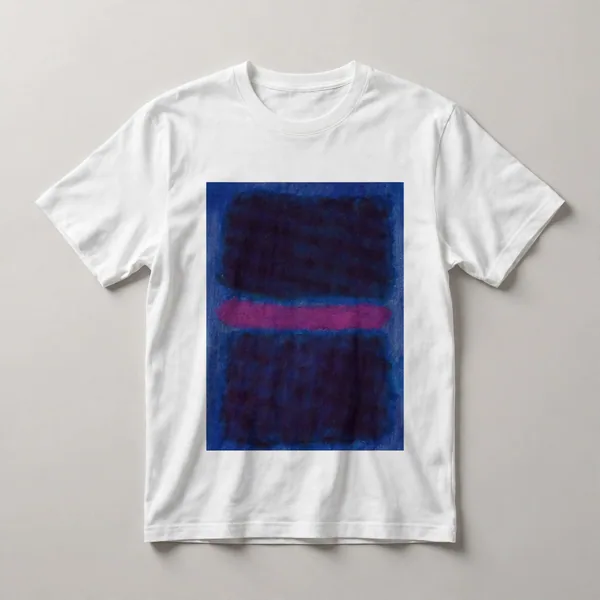 Navy with magenta horizontal stripe