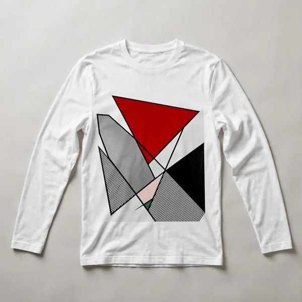 Black with red and white diagonals, White front view