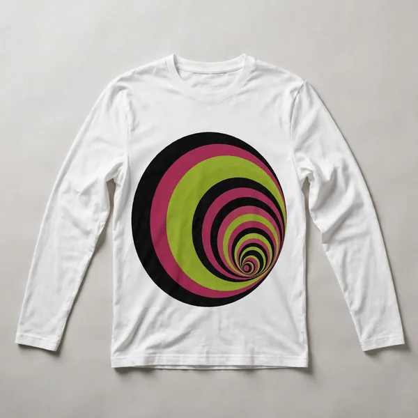 Bright yellow with dark geometric overlay, White front view