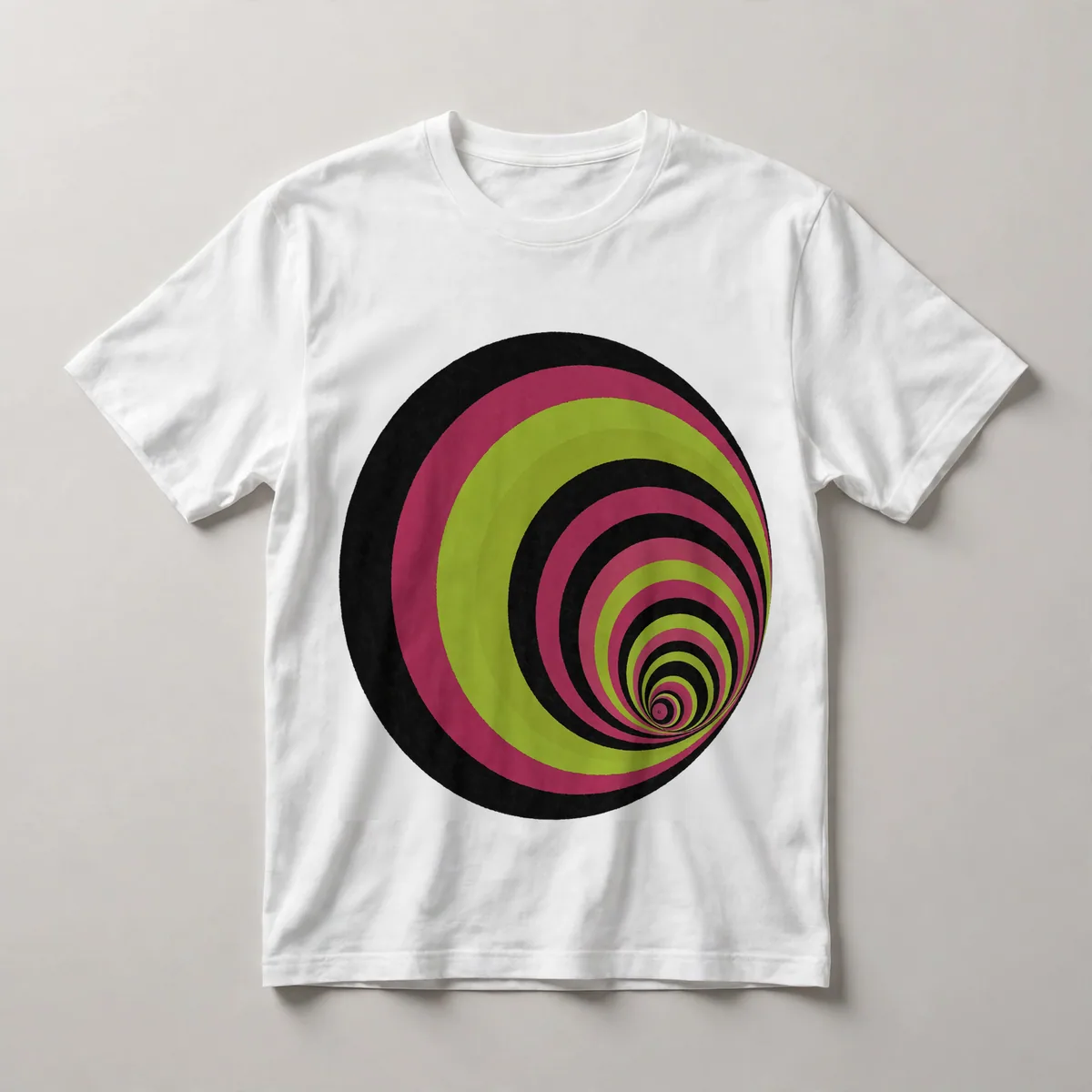 Bright yellow with dark geometric overlay, White front view