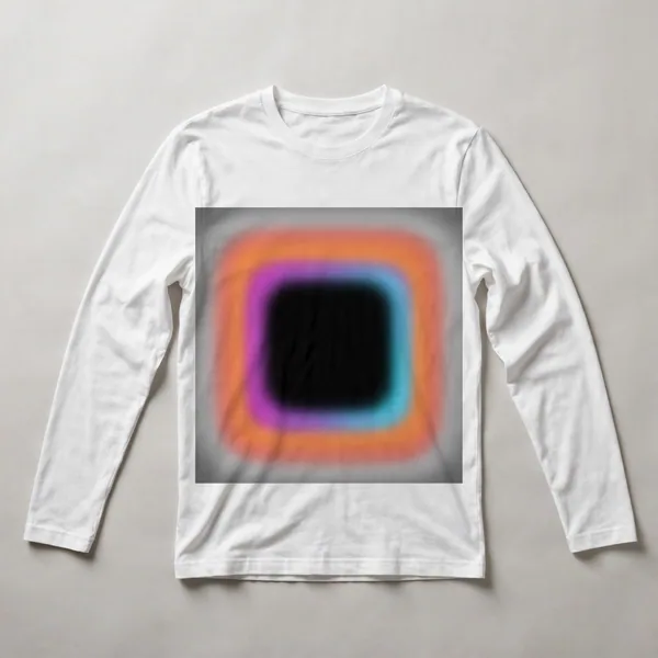 Orange with geometric pattern overlay, White front view