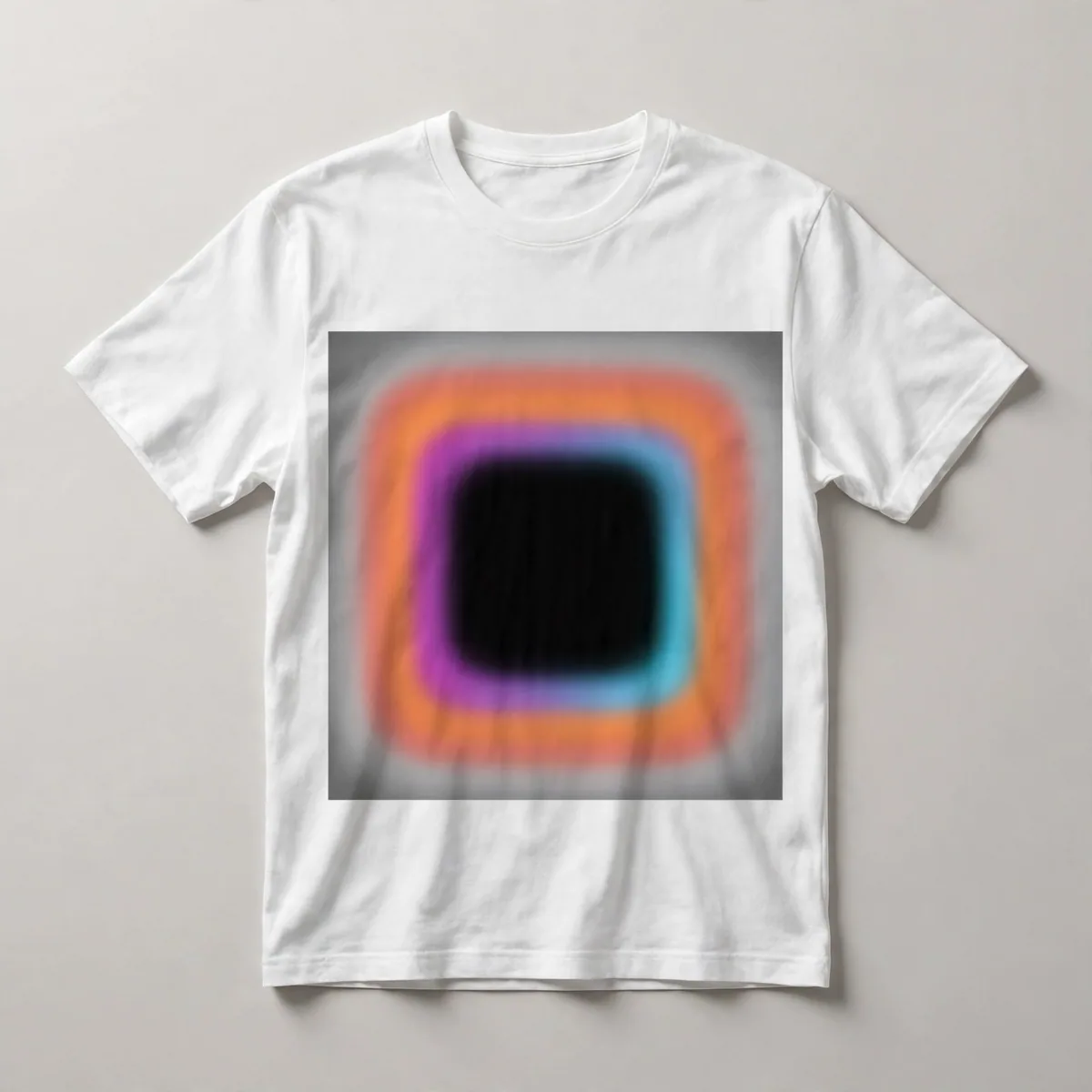 Orange with geometric pattern overlay, White front view
