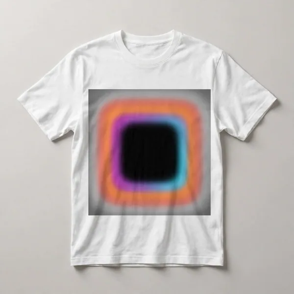 Orange with geometric pattern overlay