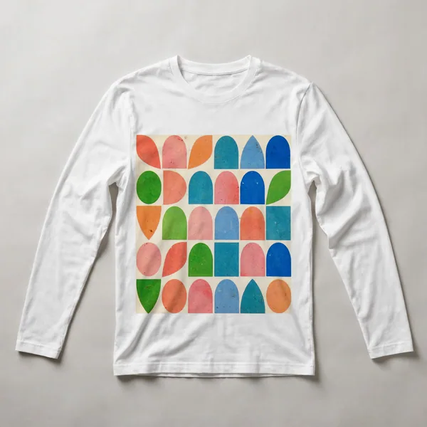 Red with white radiating curved pattern, White front view