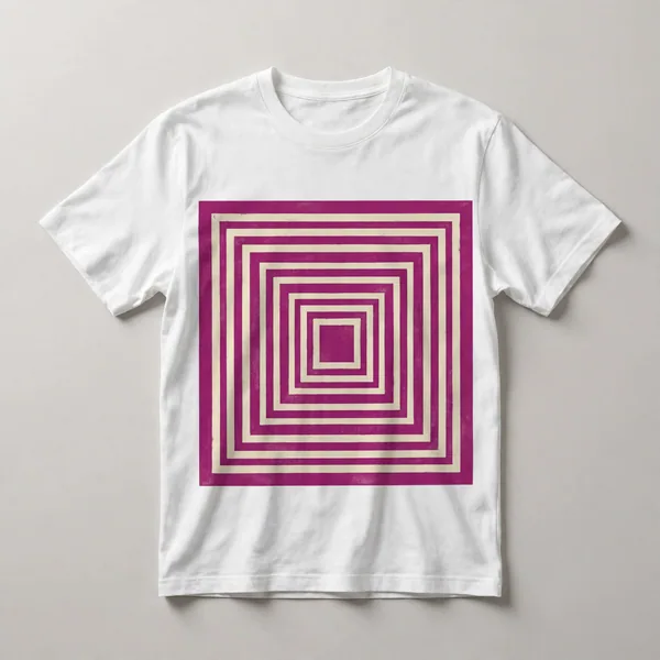 Nested magenta and white squares