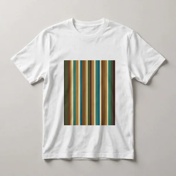 Orange and neutral vertical stripes