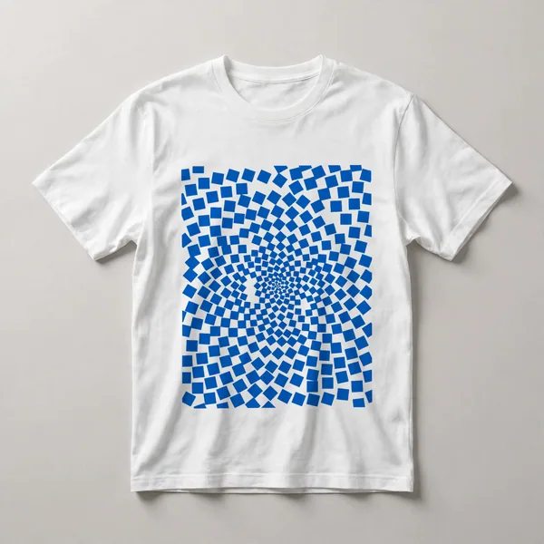 Teal monochromatic concentric circles