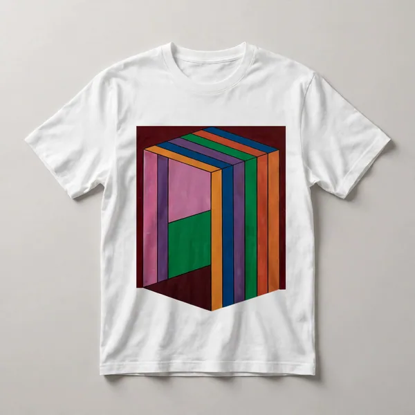 Red and white angular geometry