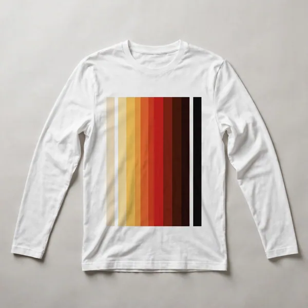 Warm orange organic forms, White front view