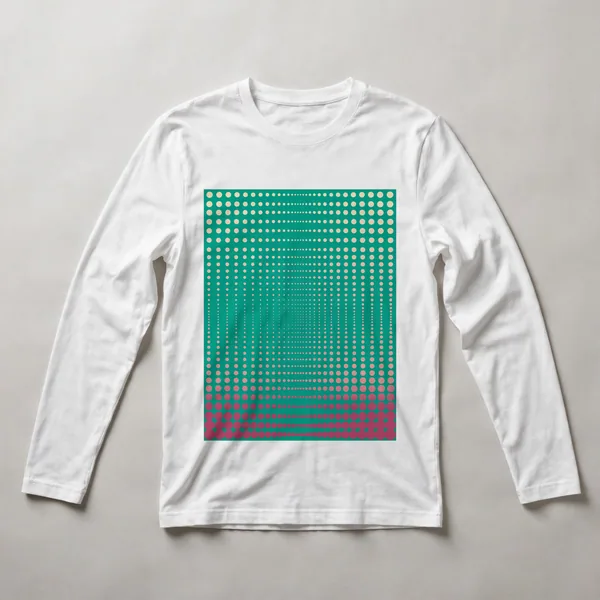 Navy blue geometric composition, White front view
