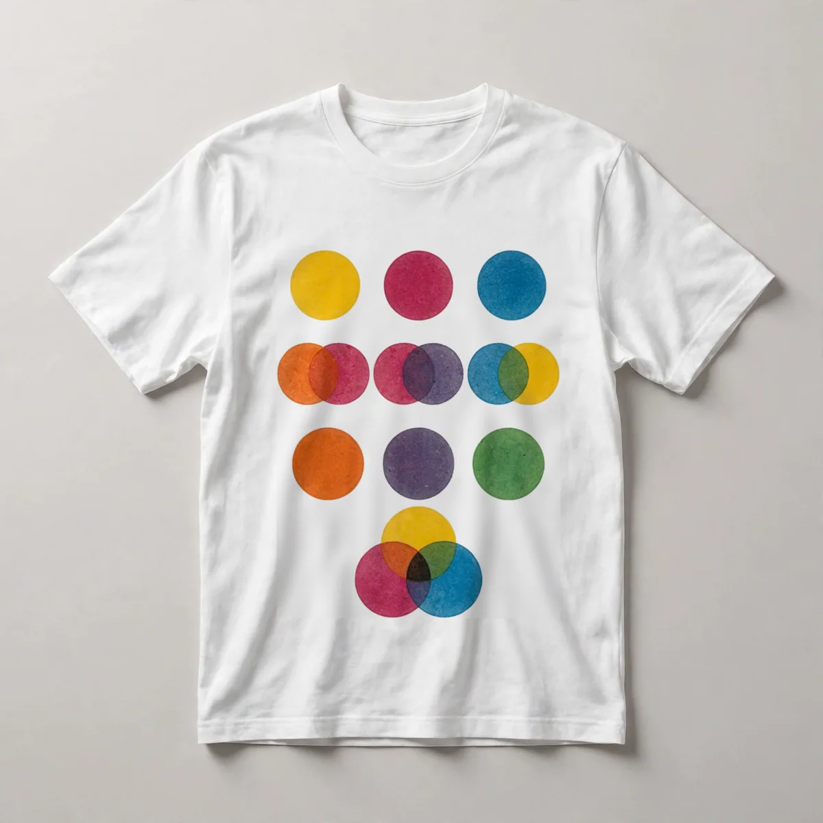 Orange geometric linear composition, White front view