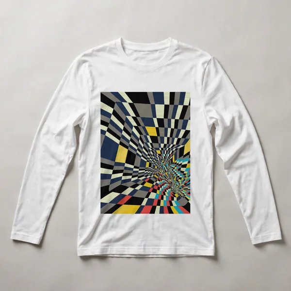 Bright yellow organic forms, White front view
