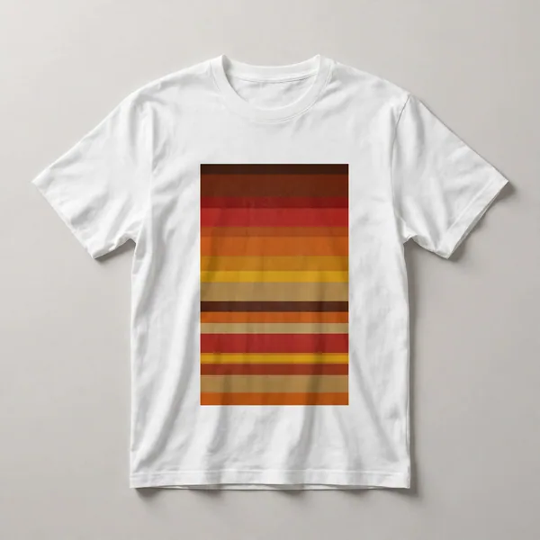 Orange with radiating curved pattern