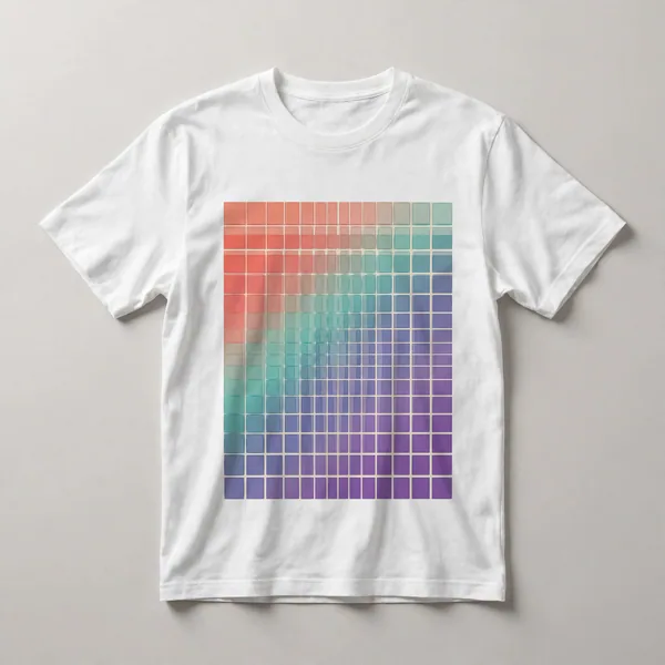 Navy blue geometric composition
